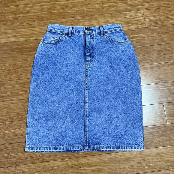 Vintage Lee Denim Skirt Size 12 - Picture 1 of 5